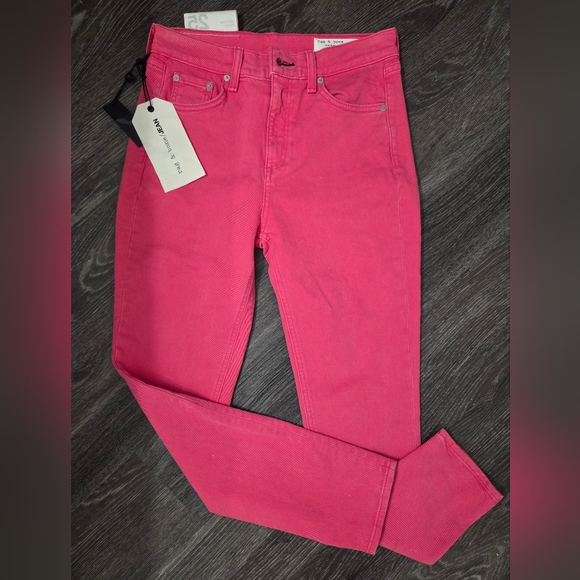 Rag & Bone Pink Jeans Size 25 NWT - Picture 1 of 3
